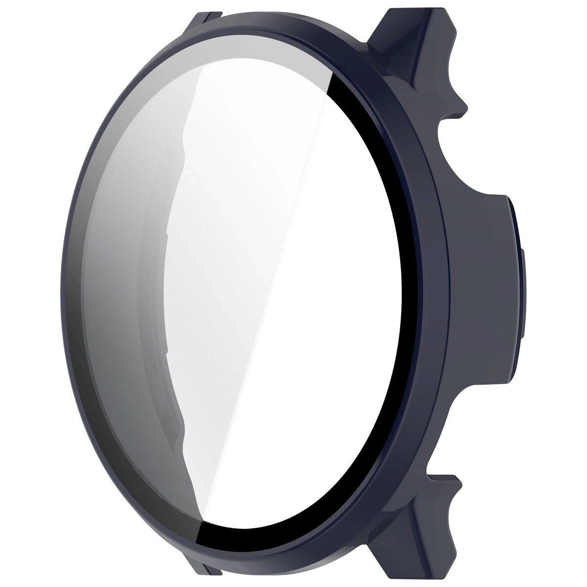 Etui ze szkłem do zegarka Bizon Case+Glass Watch do Garmin Venu 4 41mm ciemnoniebieskie