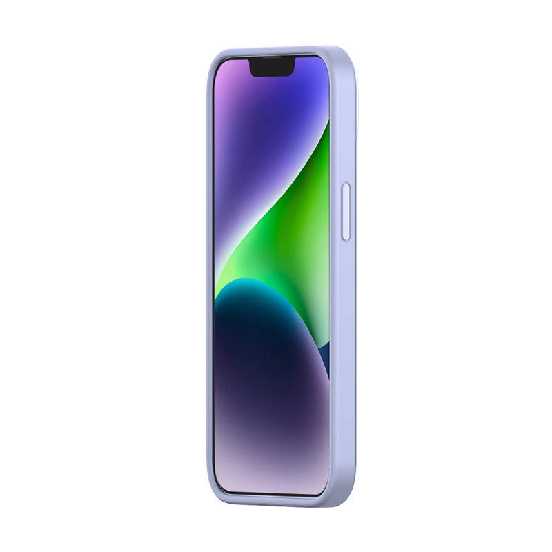 Baseus Liquid Silica Gel Case + Glass Apple iPhone 14 Plus (lavender)