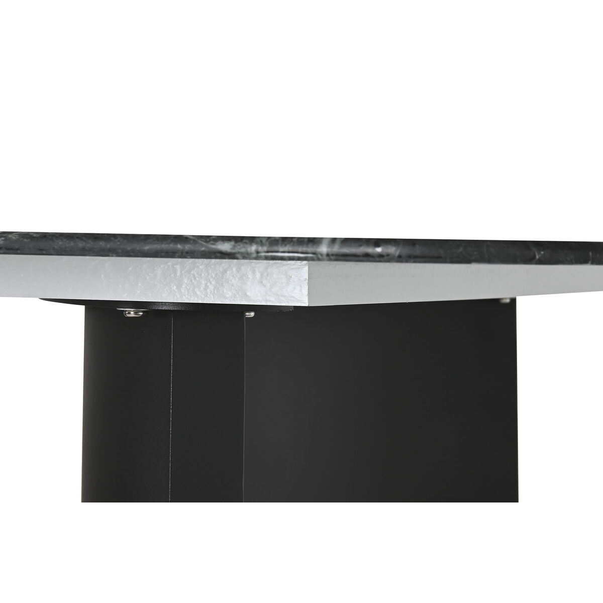 Dining Table Home ESPRIT Black Green Metal Tempered Glass 200 x 100 x 76 cm