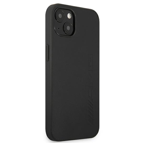 Mercedes AMG AMHCP13SDOLBK Apple iPhone 13 mini black hardcase Leather Hot Stamped