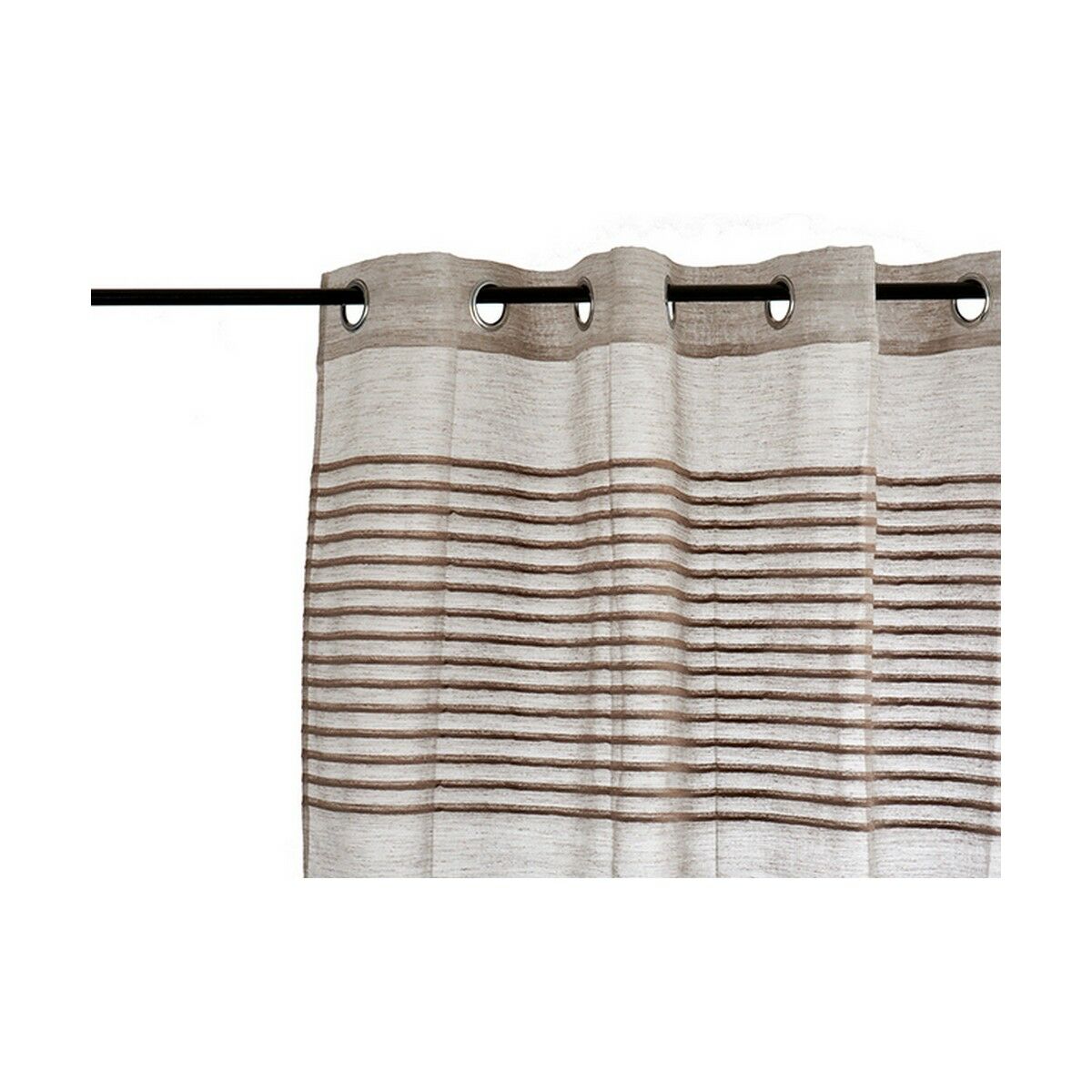 Curtain Stripes Brown 6 Units (140 x 0,1 x 260 cm)