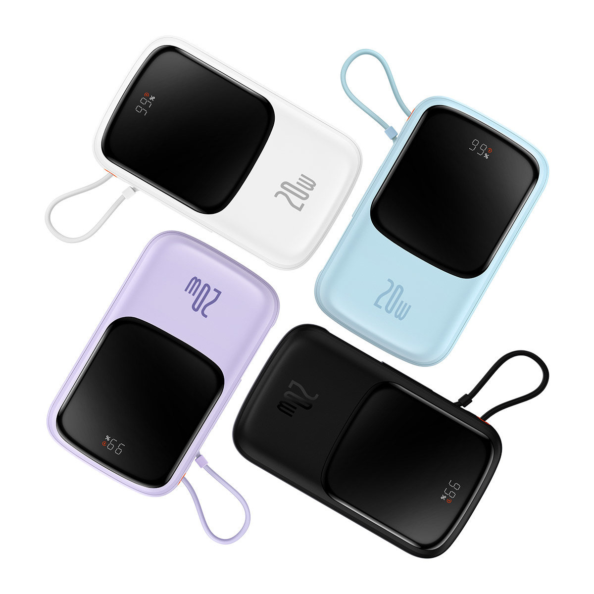 Baseus Qpow Pro 10000mAh Powerbank 20W Overseas Edition + USB-C Cable 3A black