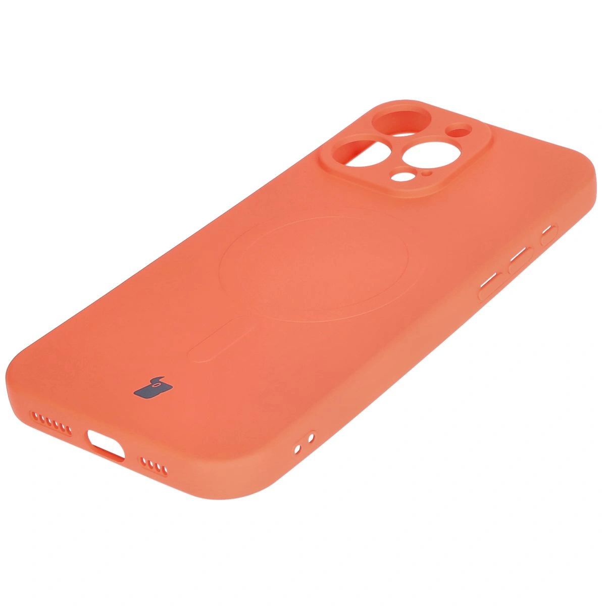 Bizon Case Silicone Magnetic Apple iPhone 16 Pro Max carrot