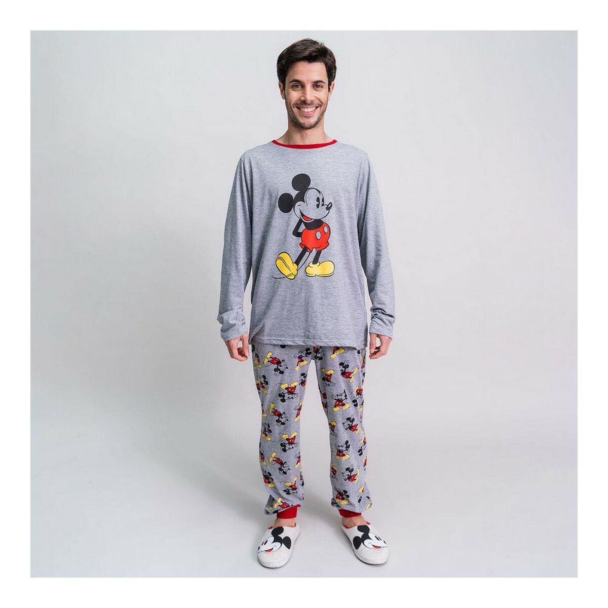 Pyjama Mickey Mouse Men Grey