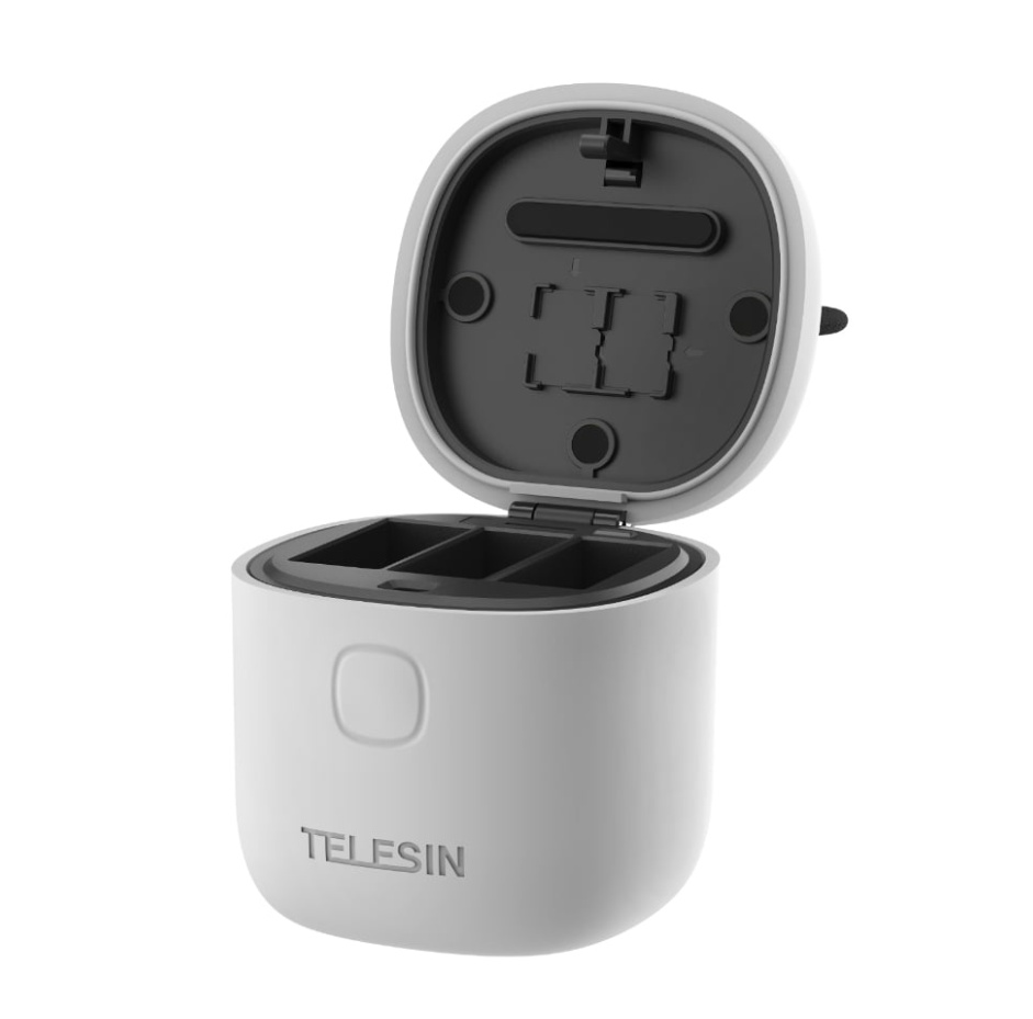 Telesin 3-slot waterproof charger Allin box for GoPro Hero 9 / Hero 10 + 2 batteries (GP-BTR-905-GY)