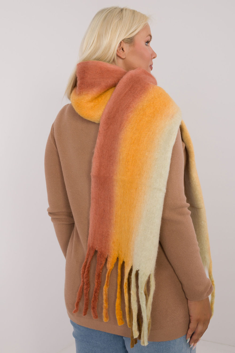  Shawl model 200284 AT  orange