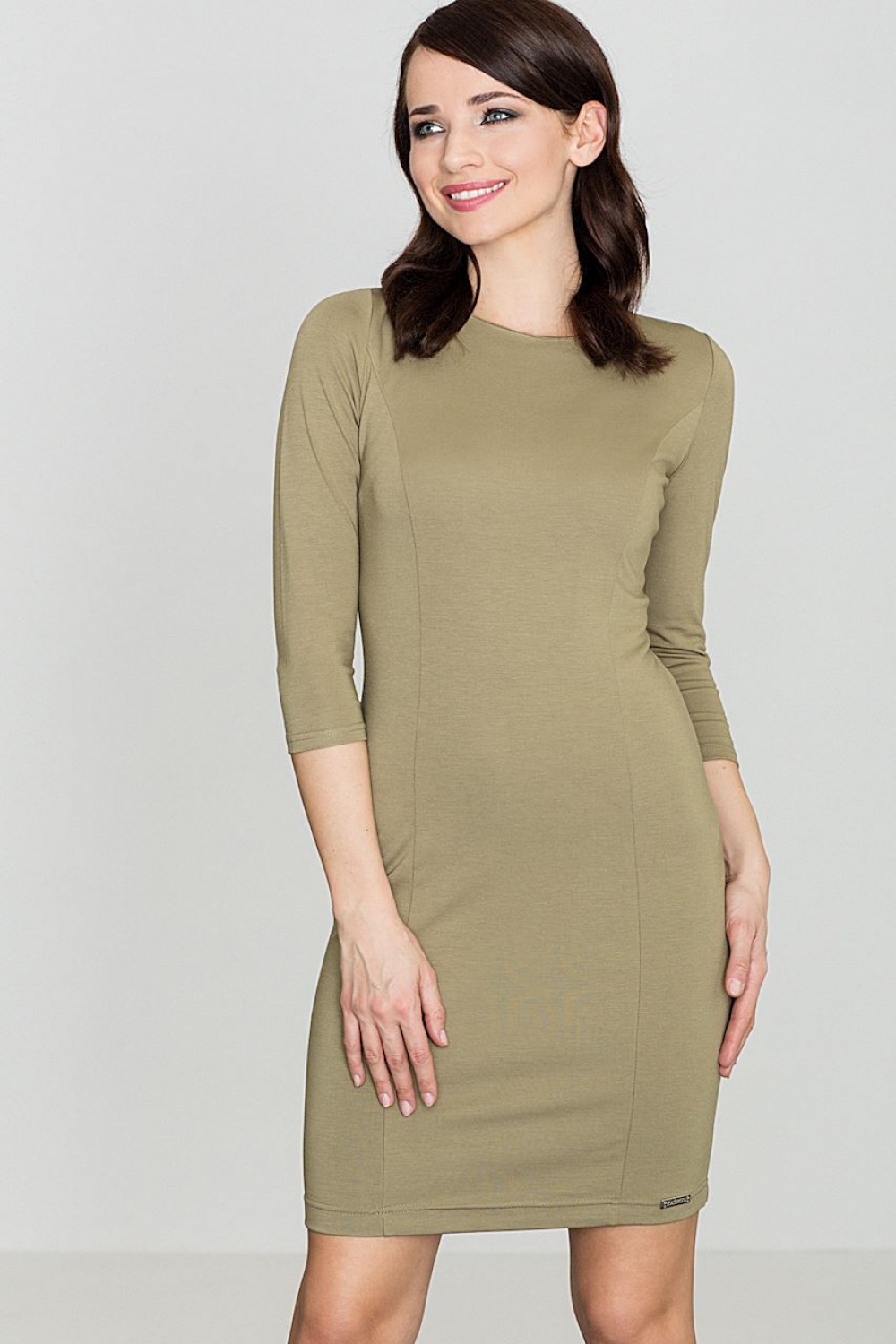  Short dress model 119334 Lenitif  green