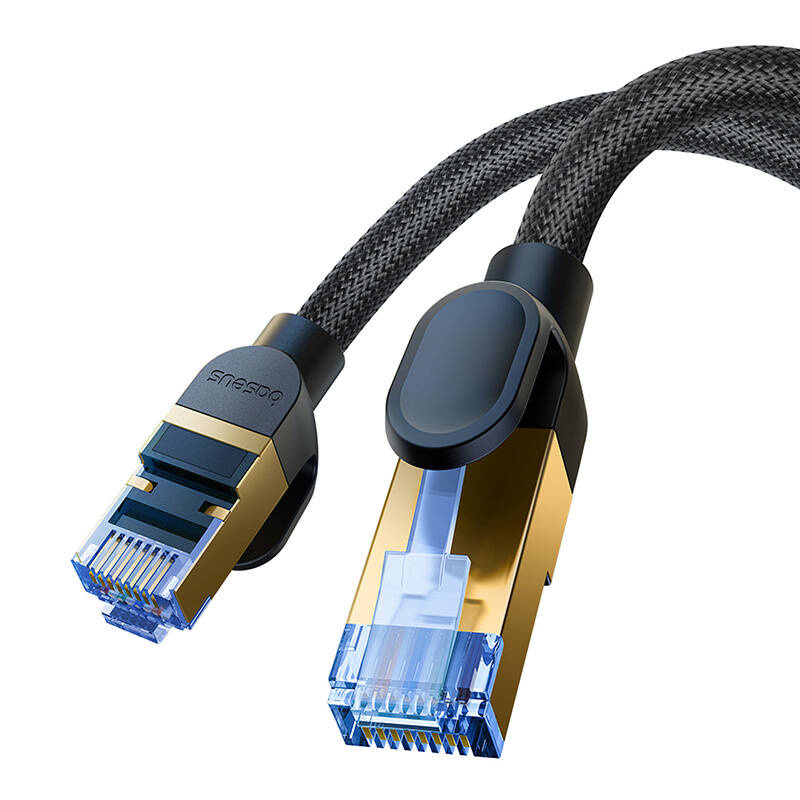 Baseus braided cat 7 Ethernet RJ45, 10Gbps, 20m network cable (black)