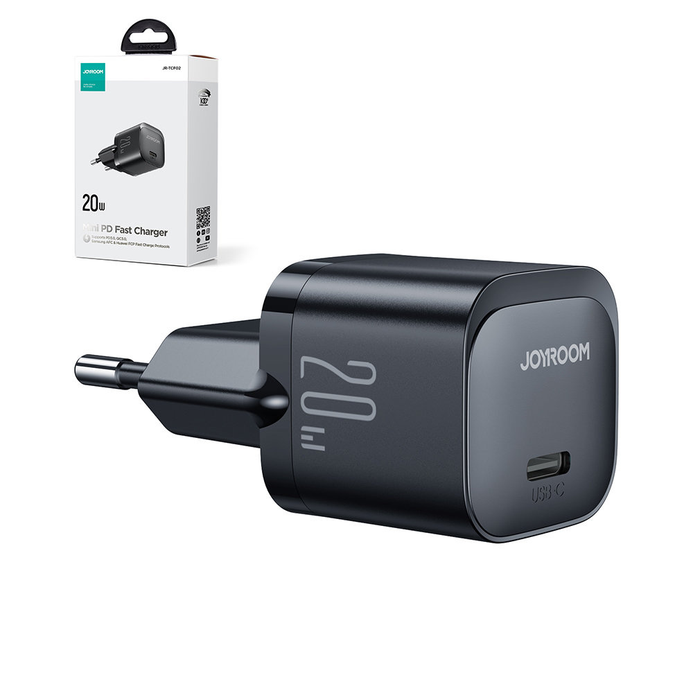 Joyroom JR-TCF02 Wall Charger USB-C 20W PD black