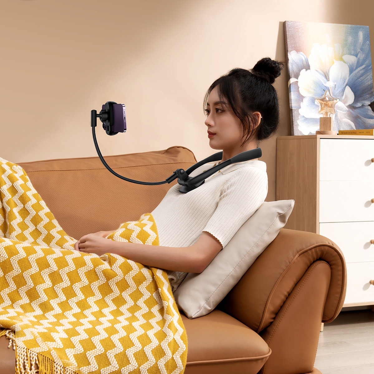 Baseus ComfortJoy Series Flexible Neck Phone Holder black