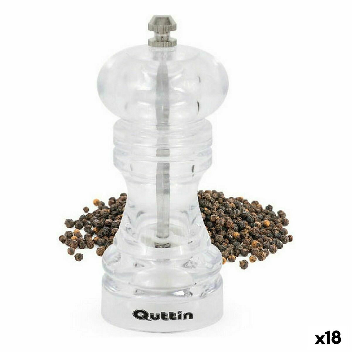 Spice Grinder Quttin 6,5 x 6,5 x 15 cm