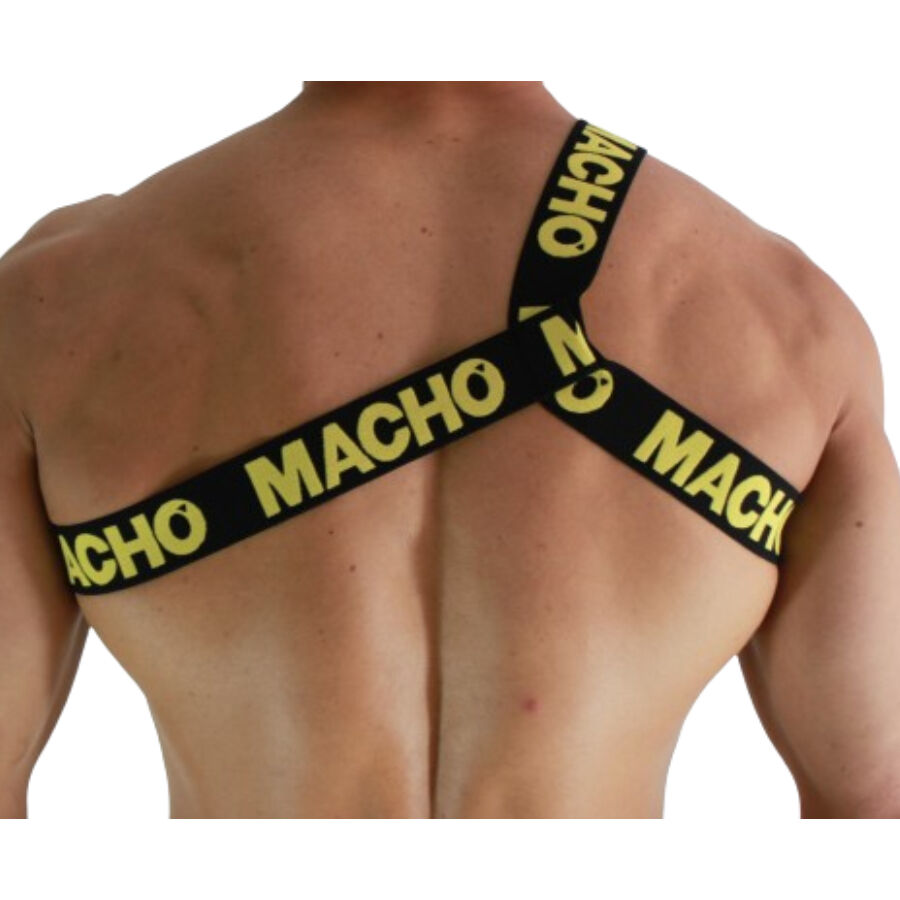 MACHO - ROMAN HARNESS YELLOW S/M