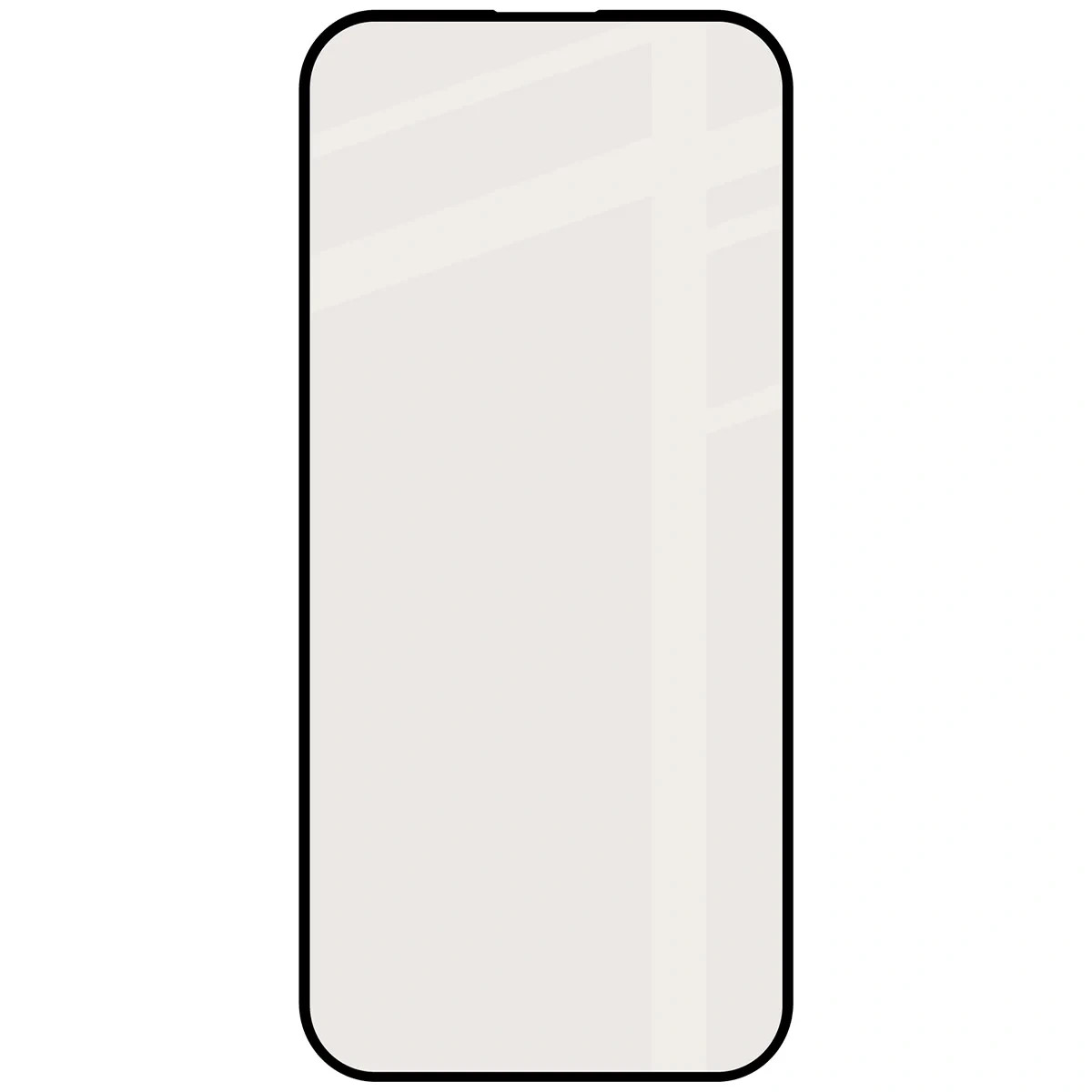 Matowe szkło hartowane Bizon Glass Matte do Apple iPhone 15 / 16, czarna ramka