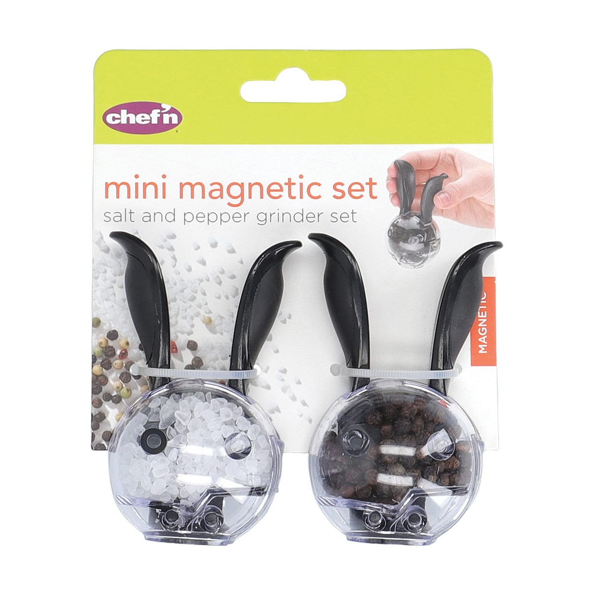 Salt and pepper set Mini Magnetics ABS (2 Units)