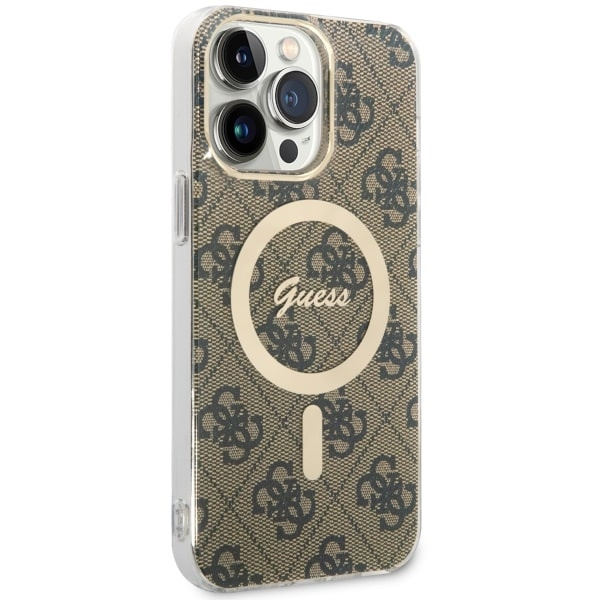 Guess GUHMP14XH4STW Apple iPhone 14 Pro Max brown hardcase 4G MagSafe