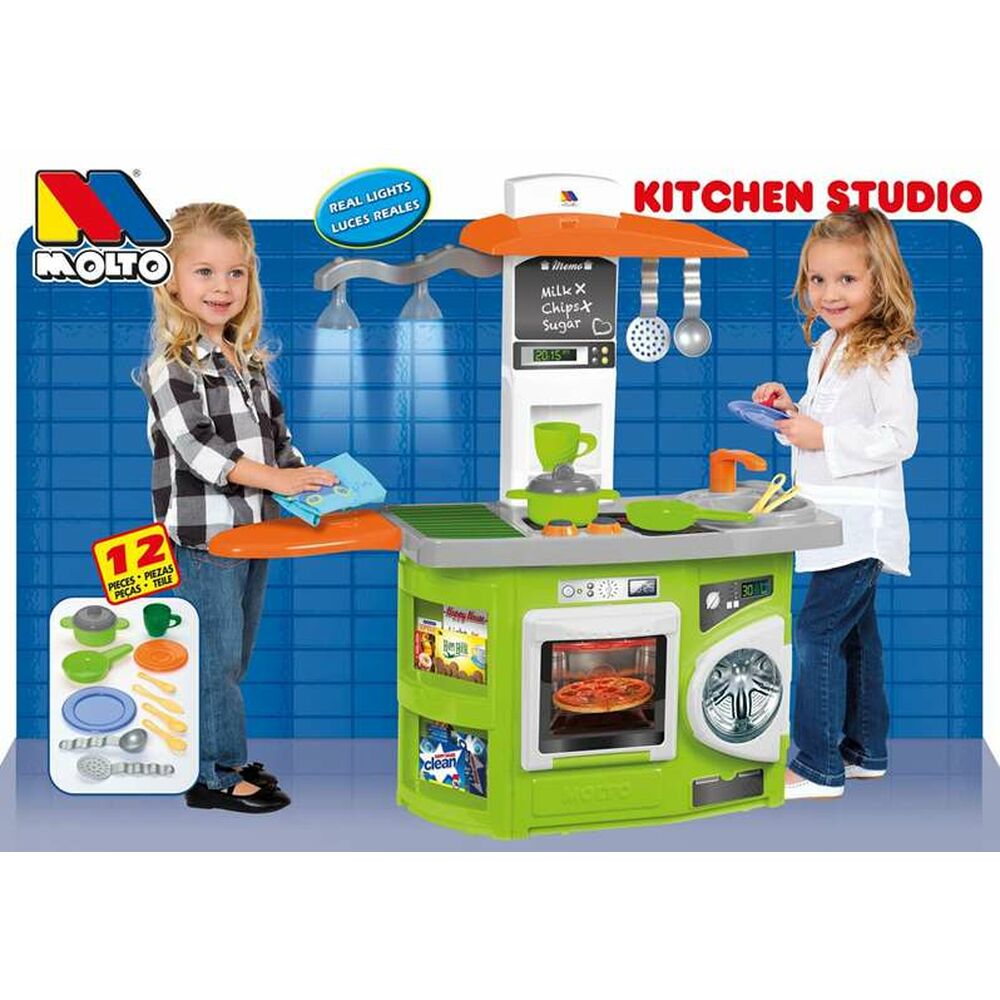 Toy kitchen Moltó K Kitchen Studio 80 x 28 x 82 cm 12 Pieces 13153