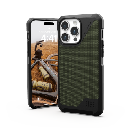 UAG Urban Armor Gear Metropolis LT MagSafe Apple iPhone 15 Pro Max (kevlar olive)