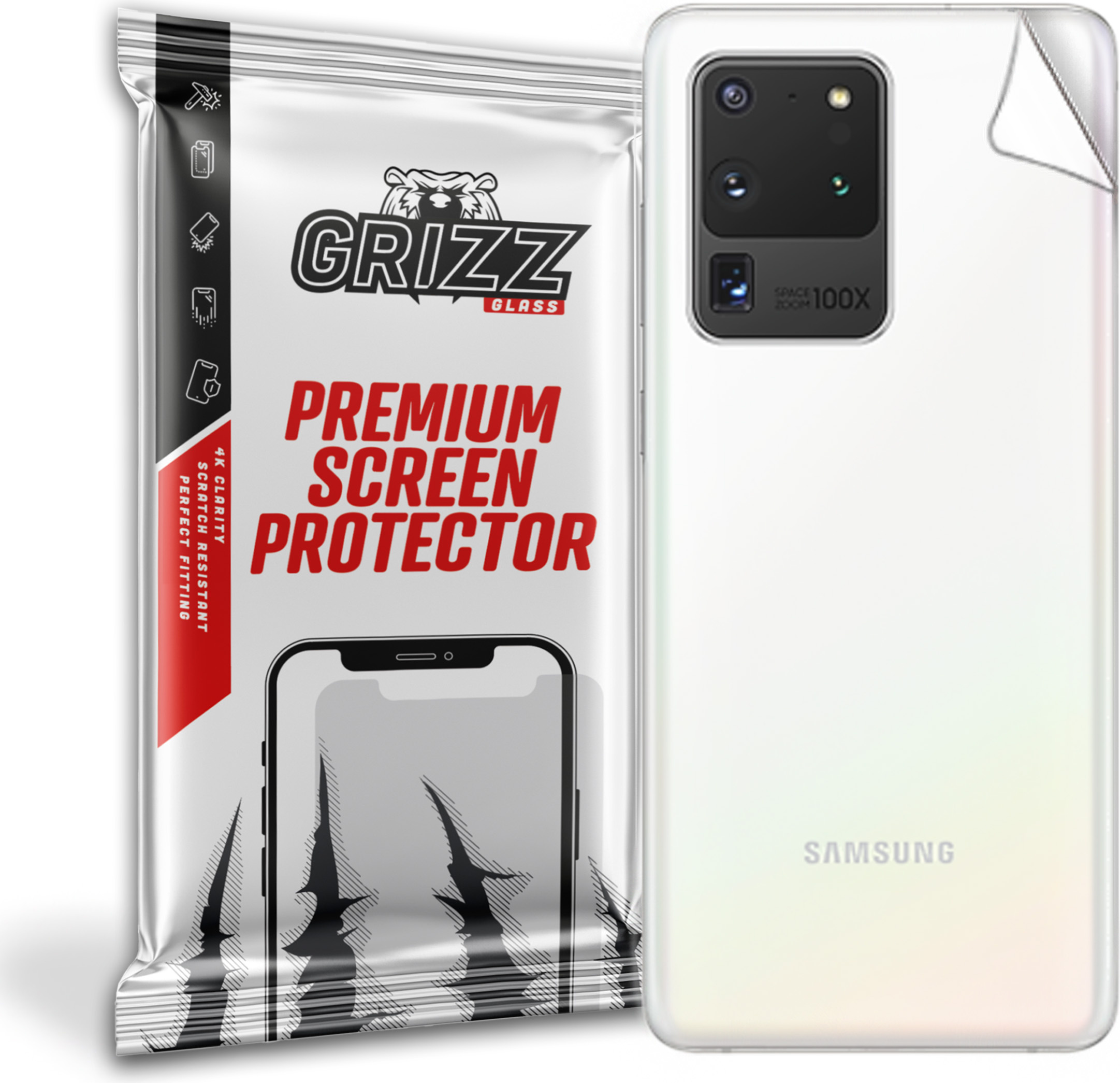 GrizzGlass SatinSkin Samsung Galaxy S20 Ultra