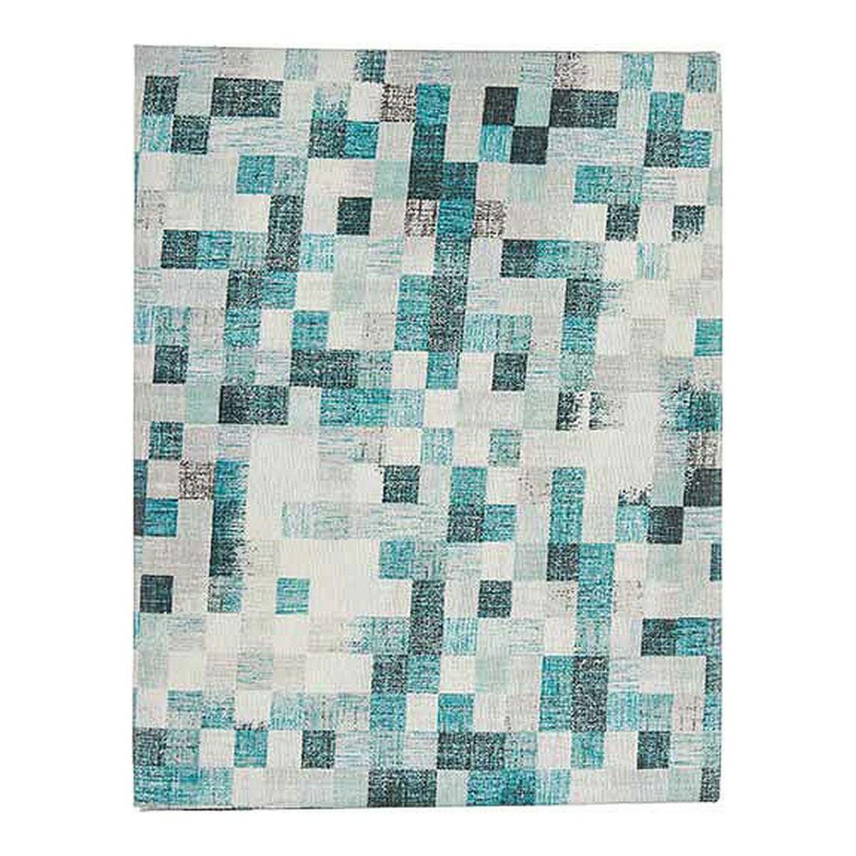Tablecloth Blue Squares Thin canvas (140 x 180 cm)