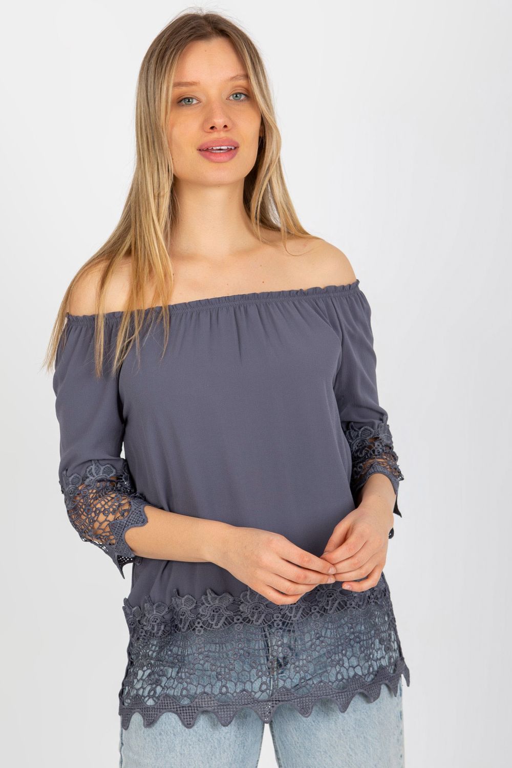  Blouse model 176733 Lakerta  grey
