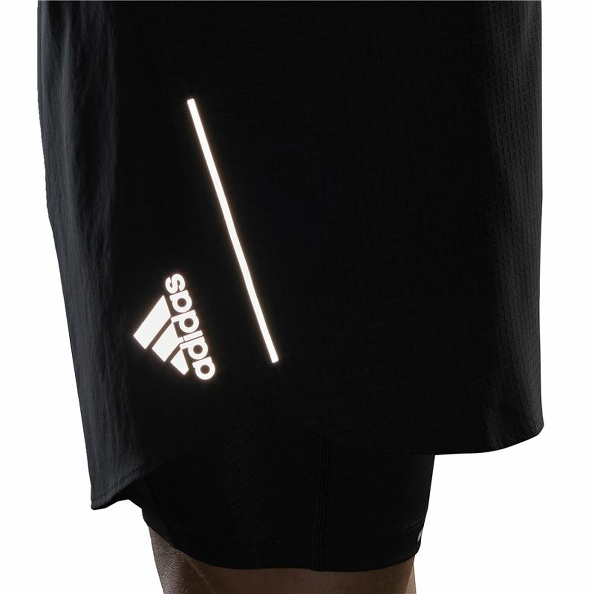 Men's Sports Shorts Adidas Two-in-One Black