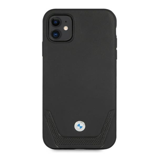 BMW BMHCN61RSWPK Apple iPhone 11 black hardcase Leather Perforate