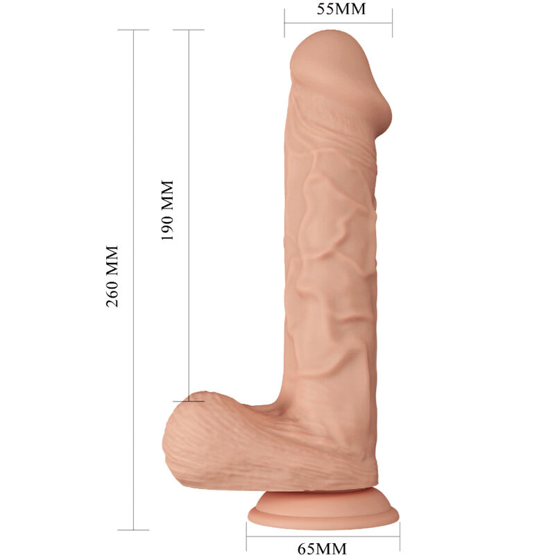BEAUTIFUL ENCOUNTER BERGRISI REALISTIC AND FLEXIBLE DILDO 26 CM - FLESH