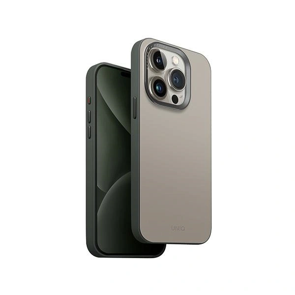 UNIQ Lyden DS Apple iPhone 15 Pro Magclick Charging ivory-lichen green