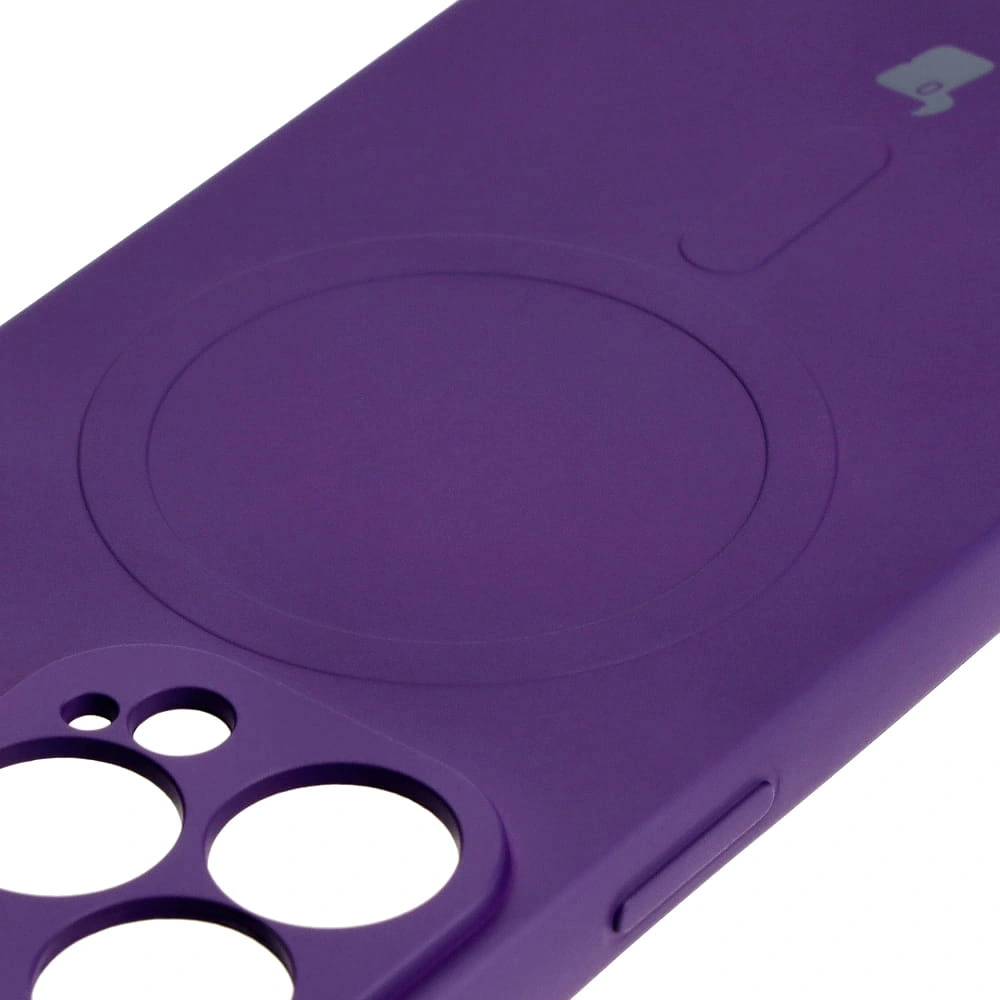 Bizon Case Silicone Magnetic Apple iPhone 13 Pro plum