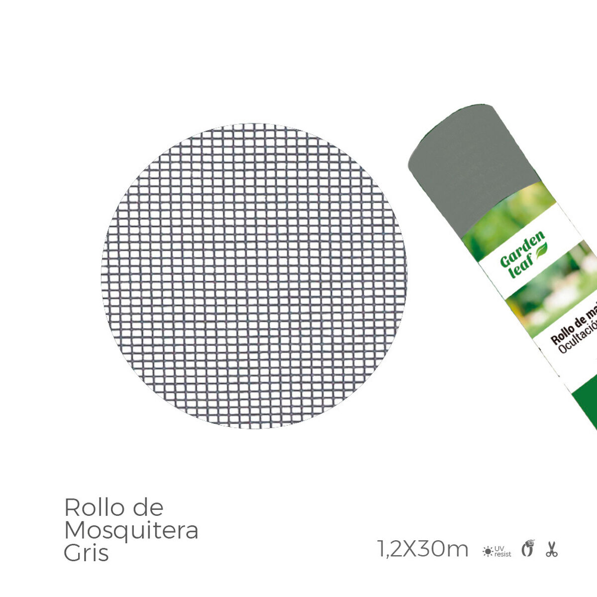 Mosquito net EDM Fibreglass Grey (1,20 x 30 m)