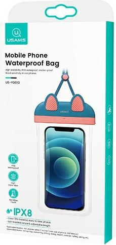 USAMS Waterproof Case 7 inch YD010 blue pink FSD1001