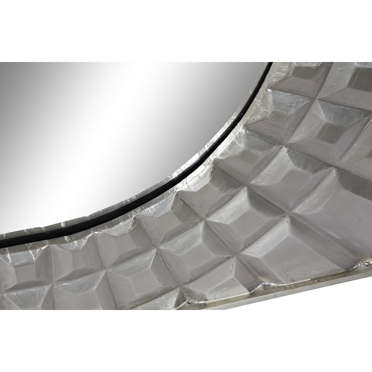 Wall mirror DKD Home Decor 154 x 4 x 92 cm Silver Wood Mango wood Modern