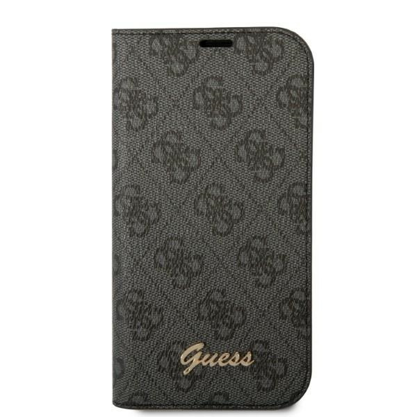 Guess GUBKP14LHG4SHK Apple iPhone 14 Pro black book 4G Vintage Gold Logo