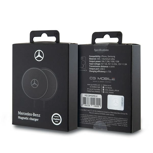 Mercedes MECBMSMELK 15W MagSafe wireless charger black
