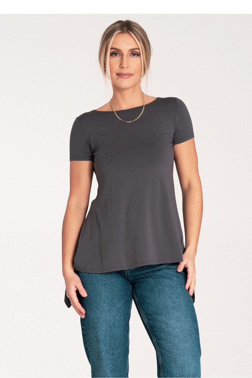  Blouse model 204336 Figl  grey