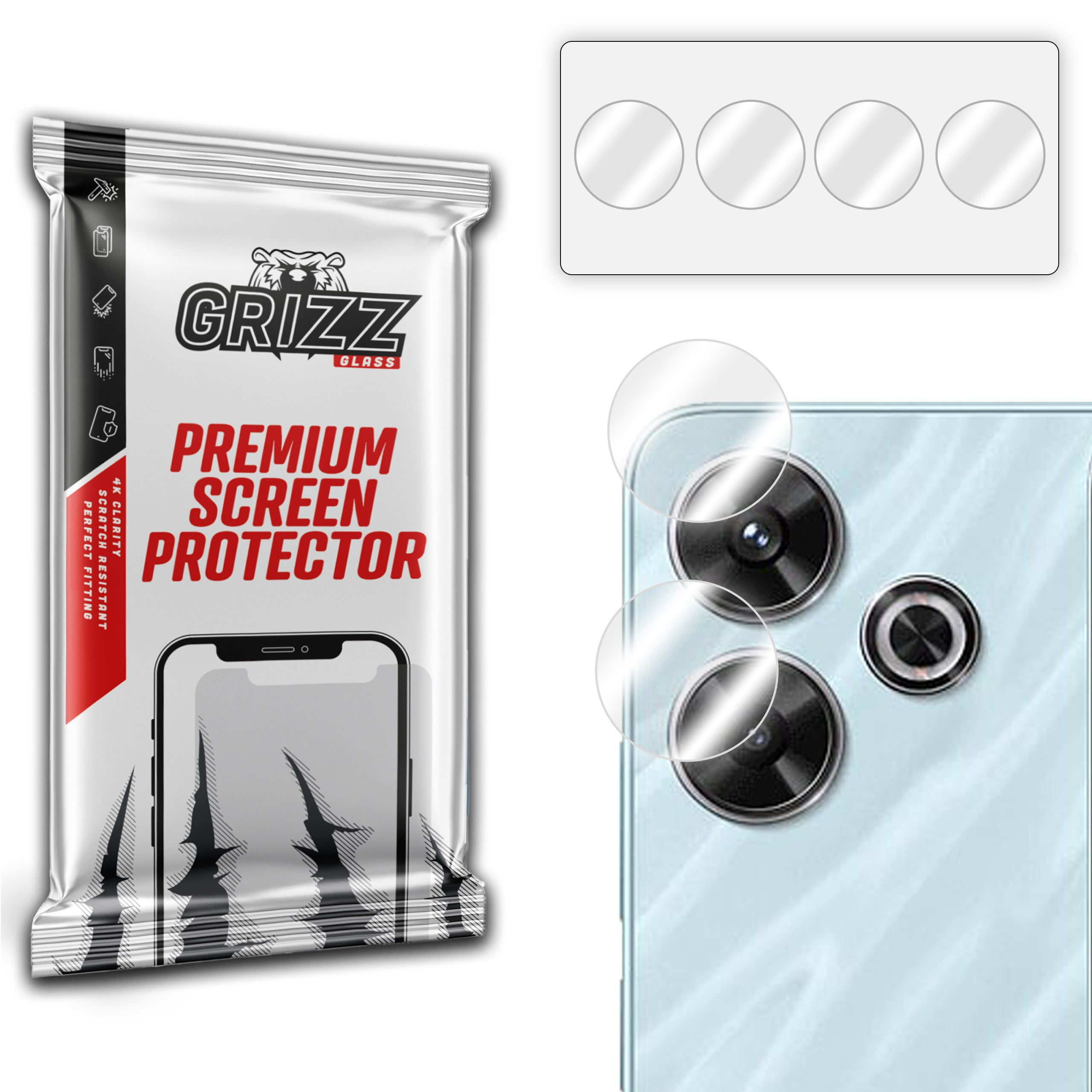 GrizzGlass HybridGlass Camera Xiaomi Redmi Note 13R
