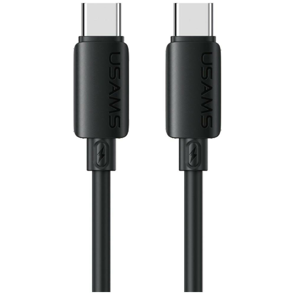 Kabel USAMS U98 60W 3A Silicone Fast Charging USB-C do USB-C czarny