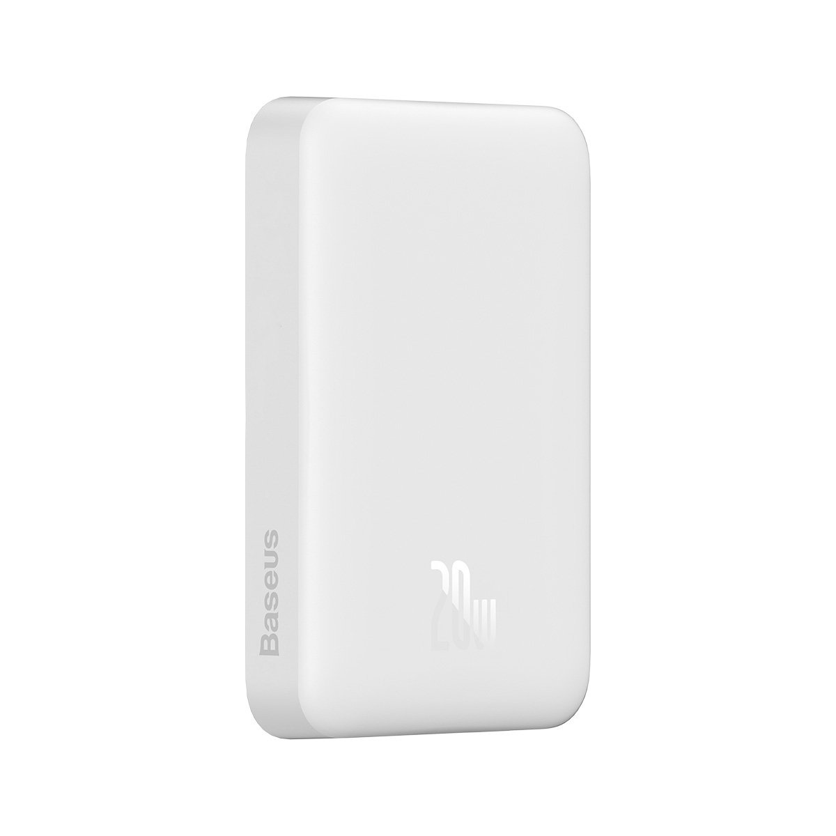 Powerbank Baseus Magnetic Mini MagSafe 15W PD QC 20W 10000mAh white (Overseas Edition) + USB-C/USB-C Cable 60W 3A 0.5m white