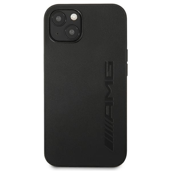 Mercedes AMG AMHCP13SDOLBK Apple iPhone 13 mini black hardcase Leather Hot Stamped