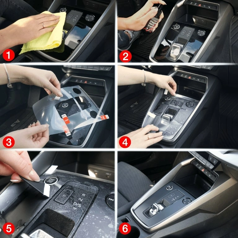Matowa folia ochronna do wnętrza GrizzGlass PianoSkin do Kia Sportage 5 (2021-2024) [11w1]