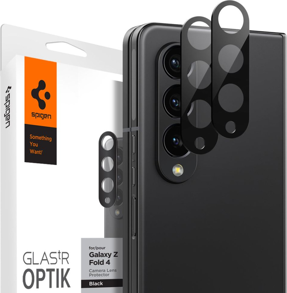 Spigen Optik Camera Lens Samsung Galaxy Z Fold 4 Black [2 PACK]