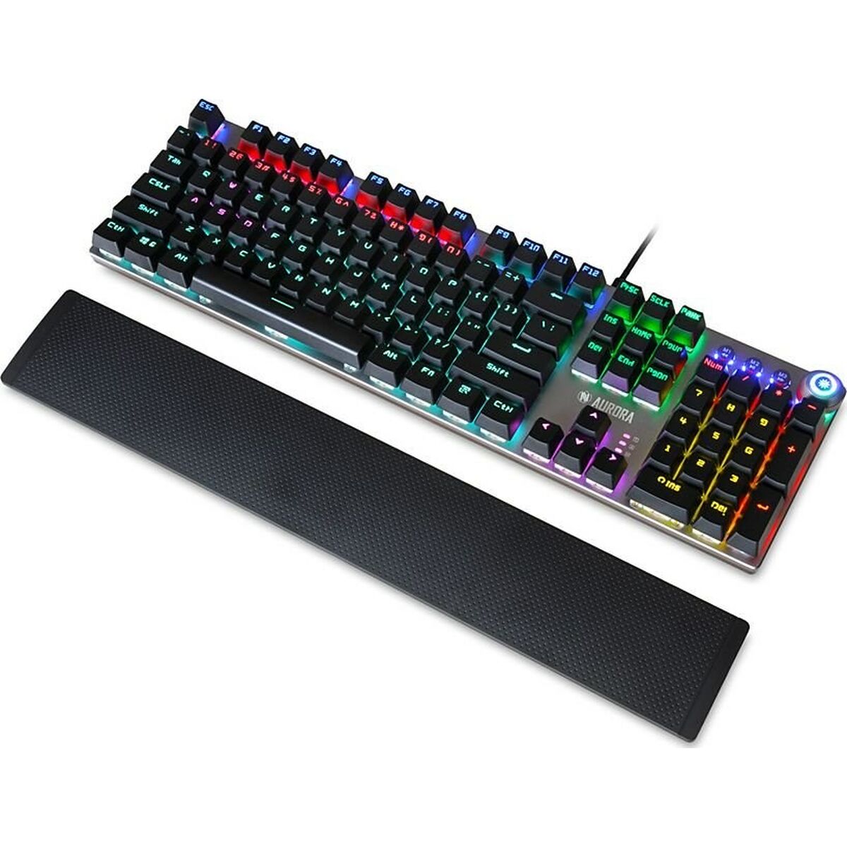 Keyboard Ibox AURORA K-3 Black/Silver Silver QWERTY Keyboard Ibox AURORA K-3 Black/Silver Silver QWERTY