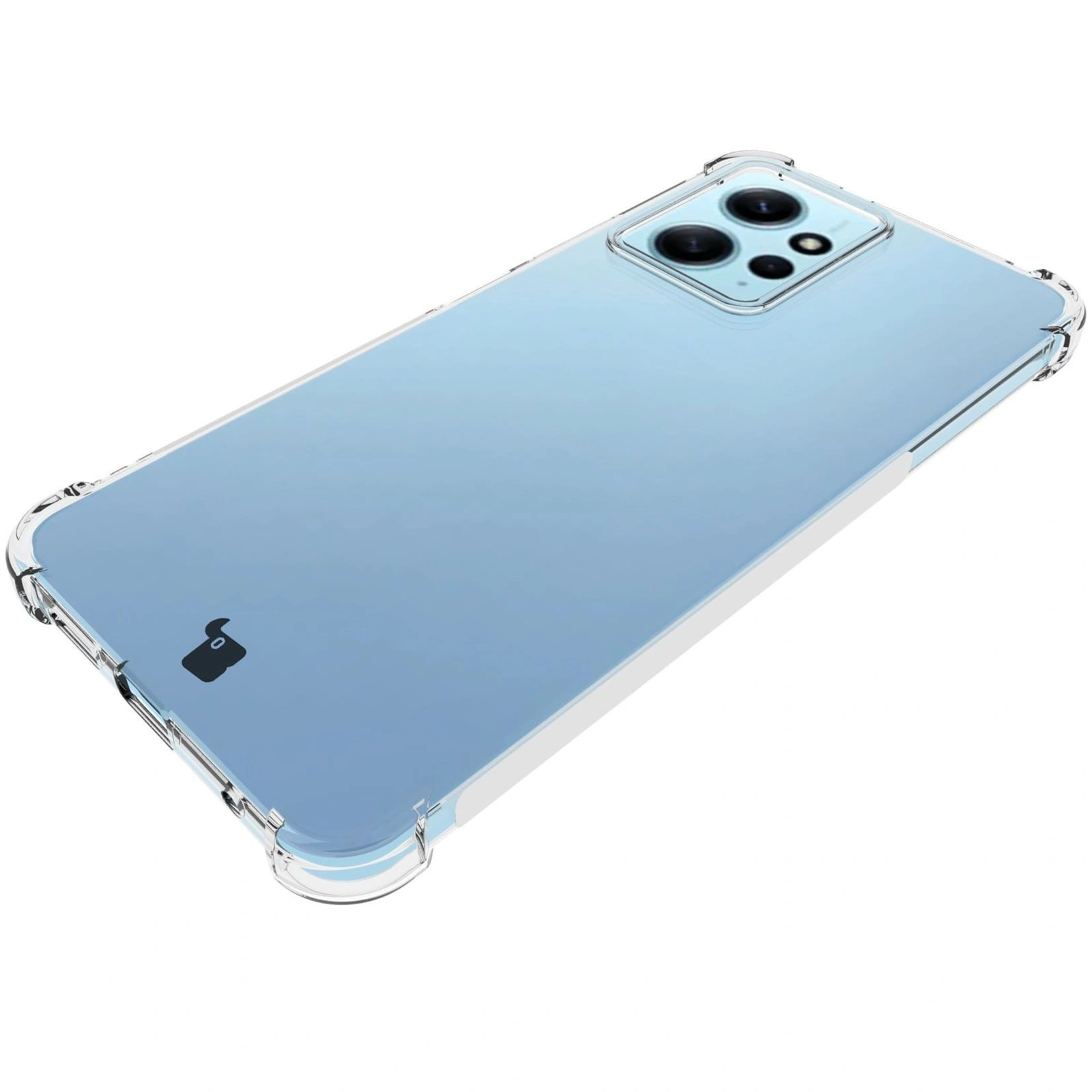 Bizon Case Clear Pack case + 2x screen glass + lens glass Xiaomi Redmi Note 12 4G clear