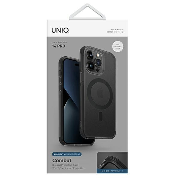 UNIQ Combat Apple iPhone 14 Pro Magclick Charging concrete charcoal