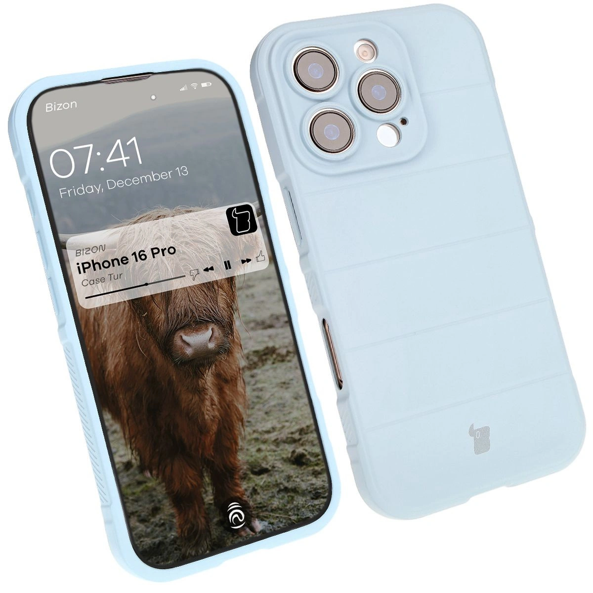 Bizon Case Tur Apple iPhone 16 Pro light blue