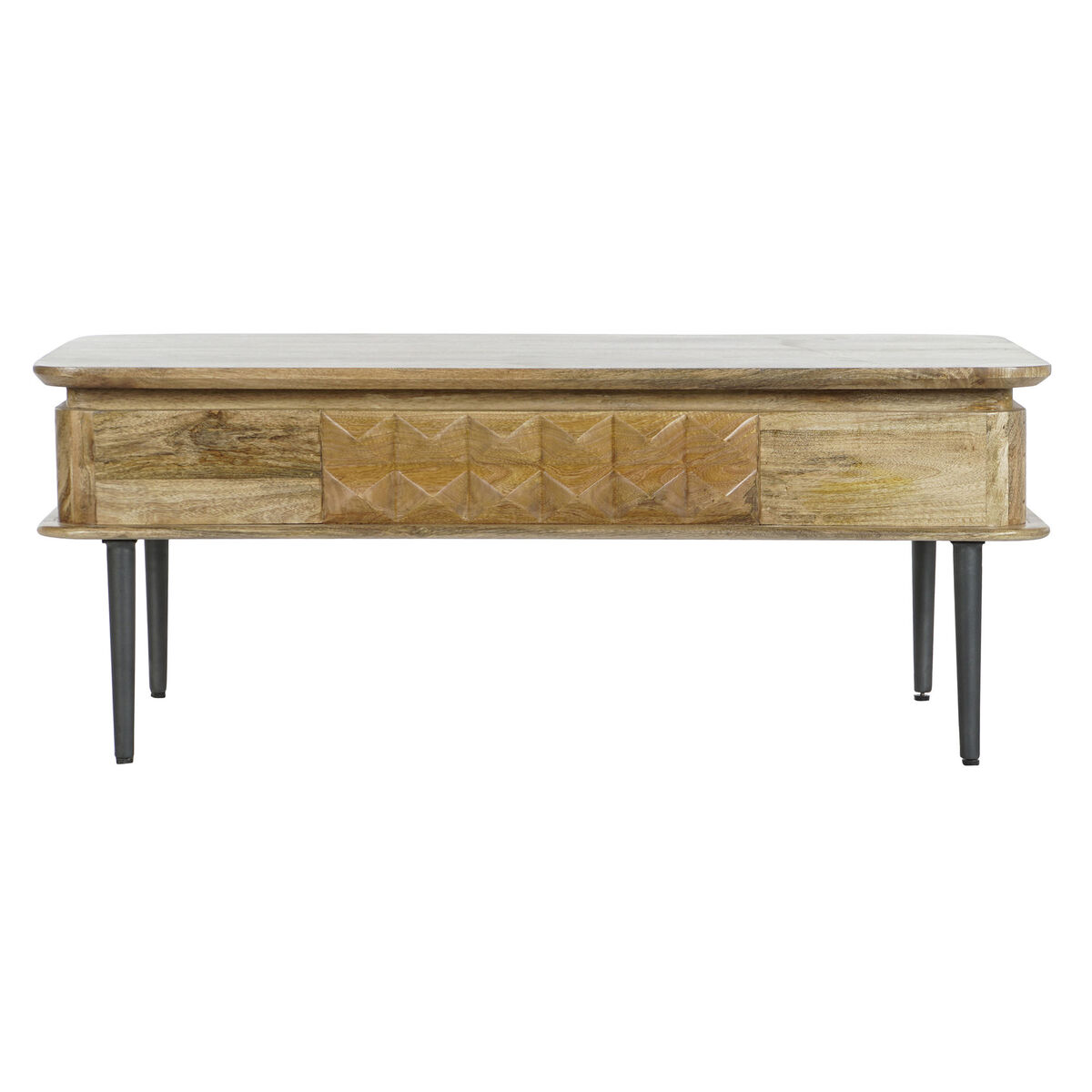 Centre Table DKD Home Decor 116 x 60 x 46 cm Metal Aluminium Mango wood