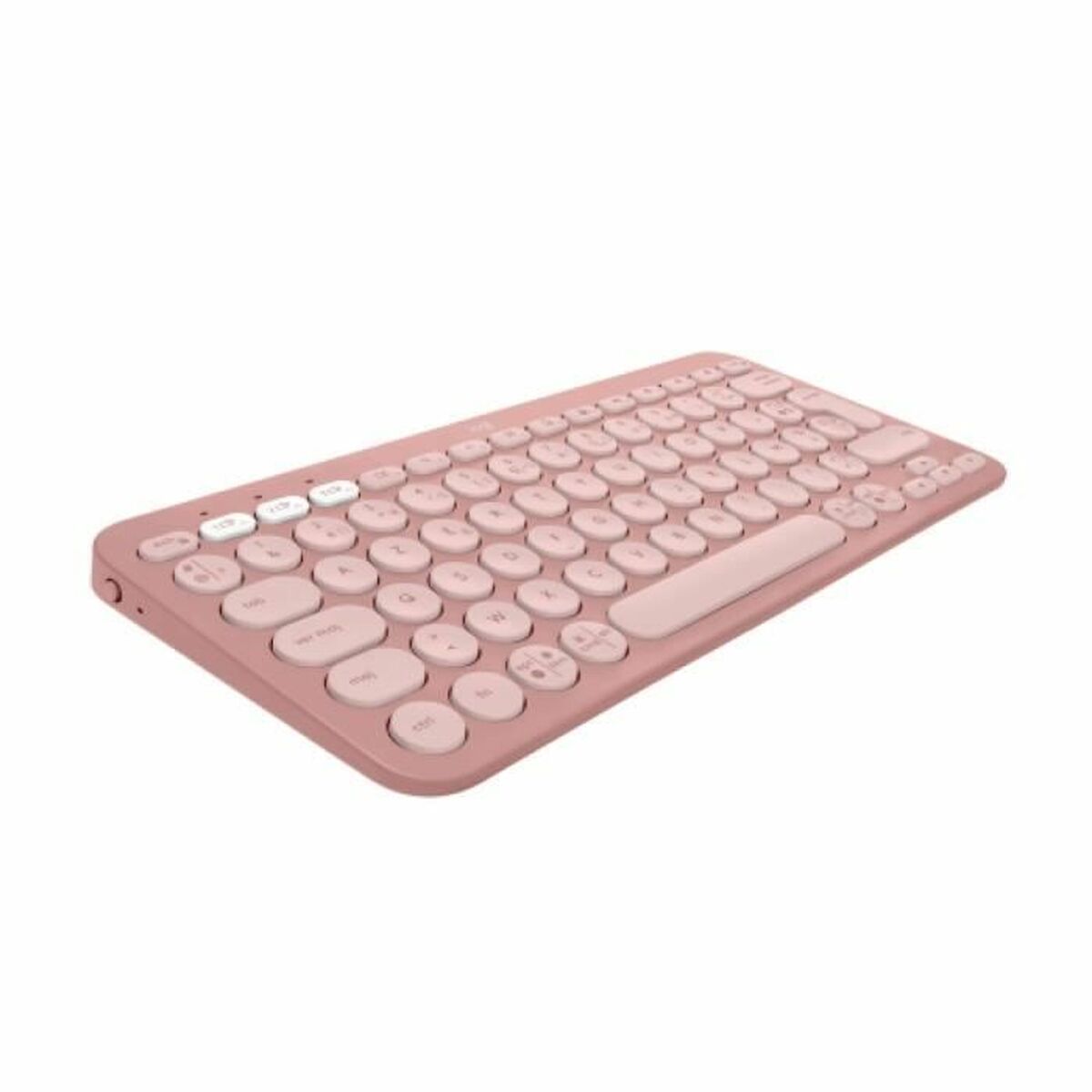 Bluetooth Keyboard with Support for Tablet Logitech K380 French Pink AZERTY