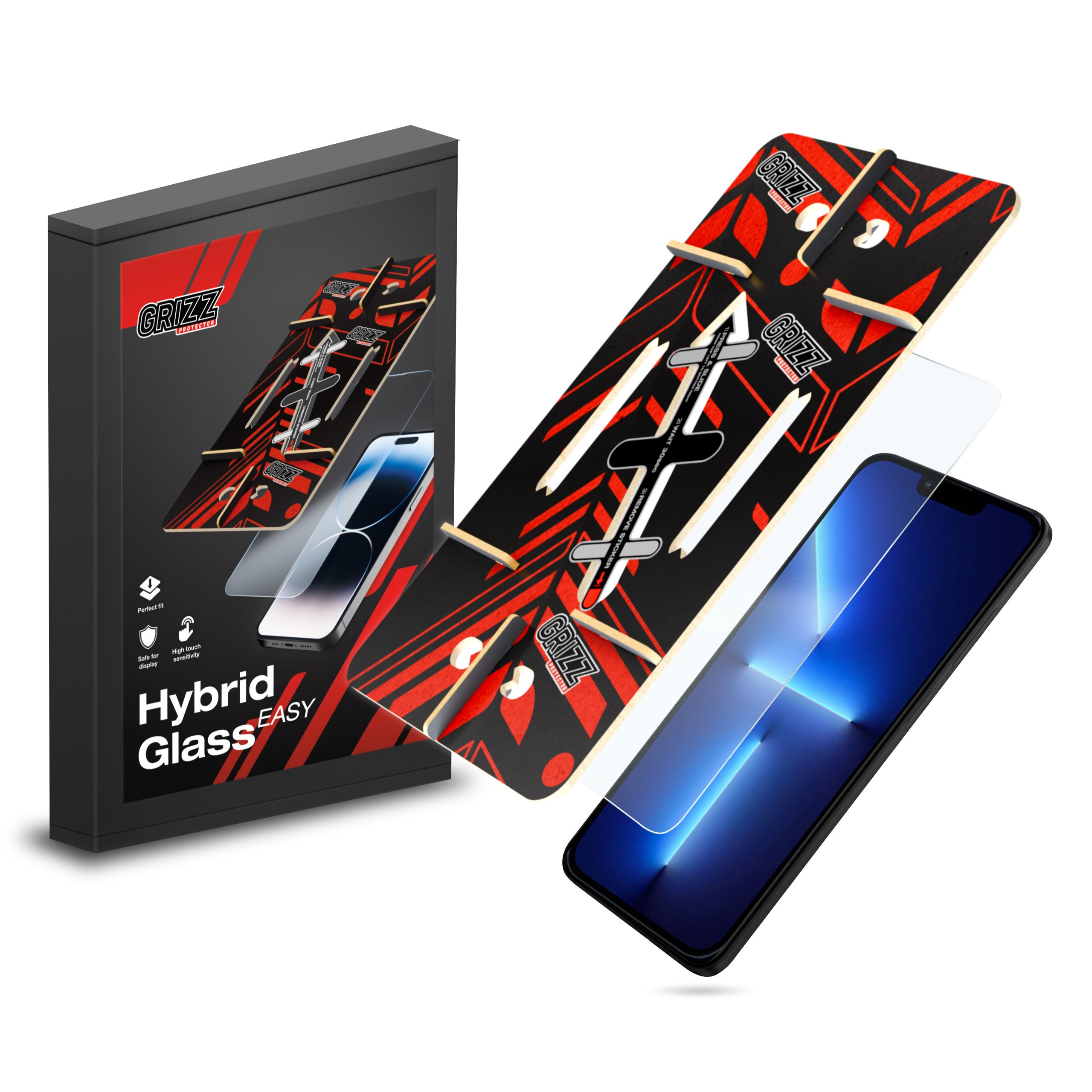 GrizzGlass HybridGlass Easy Apple iPhone 13 Pro