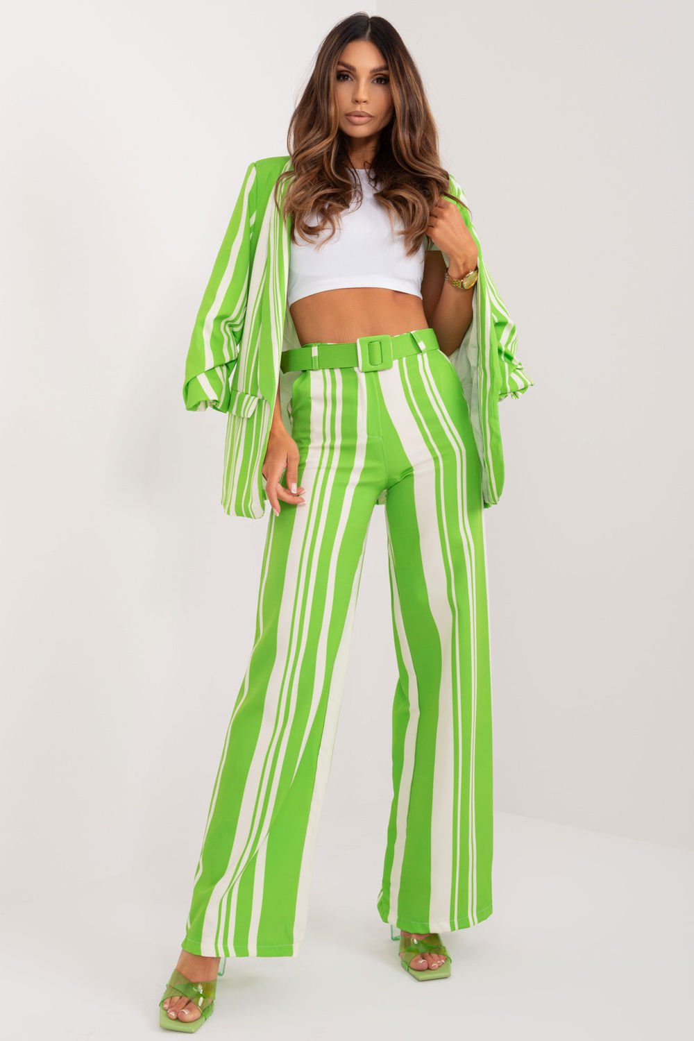  Women trousers model 197041 Italy Moda  green