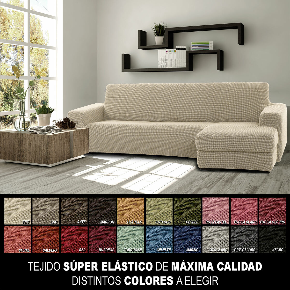 Chaise longue cover with short right arm Sofaskins NIAGARA 210 - 340 cm Chaise longue cover with short right arm Sofaskins NIAGARA 210 - 340 cm